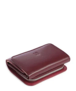 Pemba RFID Geldbörse fein genarbtes Kalbsleder dunkelrot