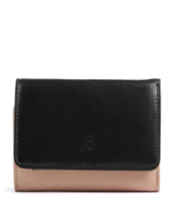 Pemba RFID Geldbörse fein genarbtes Kalbsleder schwarz/beige