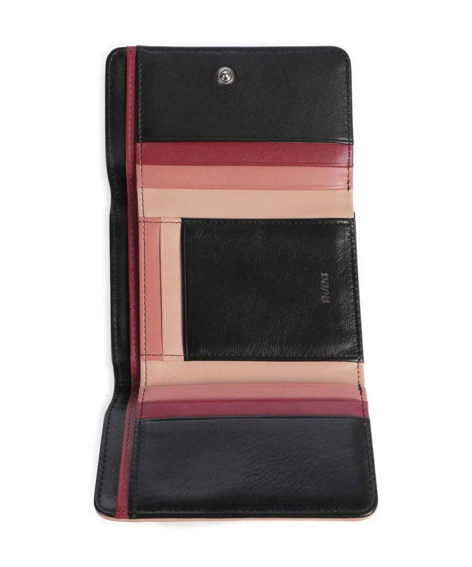 Pemba RFID Geldbörse fein genarbtes Kalbsleder schwarz/beige