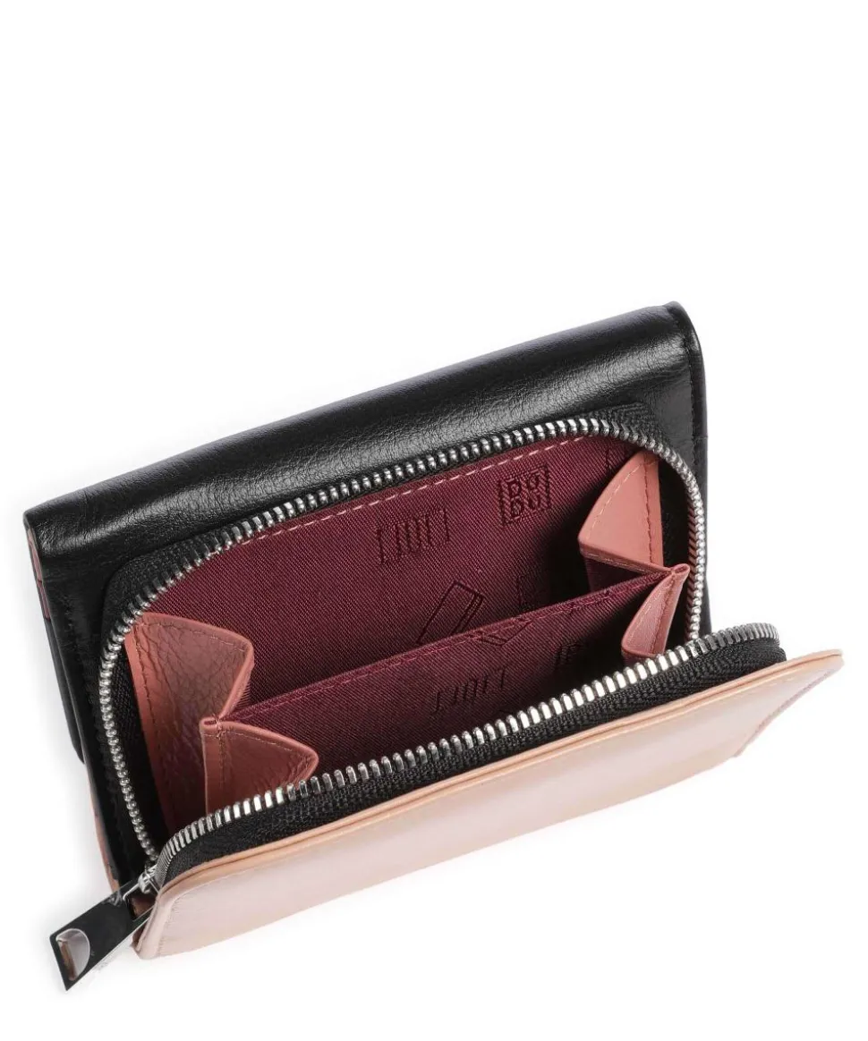 Pemba RFID Geldbörse fein genarbtes Kalbsleder schwarz/beige