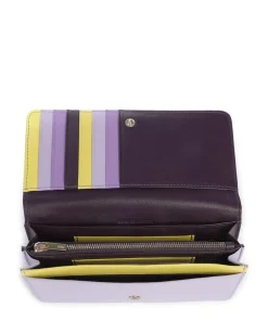 Pemba RFID Geldbörse fein genarbtes Kalbsleder brombeer