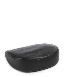 Pemberton Row Schultertasche genarbtes Rindsleder schwarz