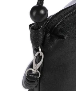 Perla PE60 Schultertasche Lederimitat schwarz