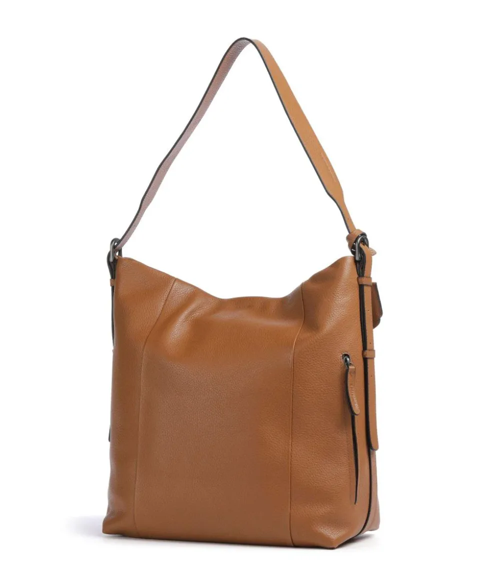 Philocalists Affinity Shopper genarbtes Rindsleder braun