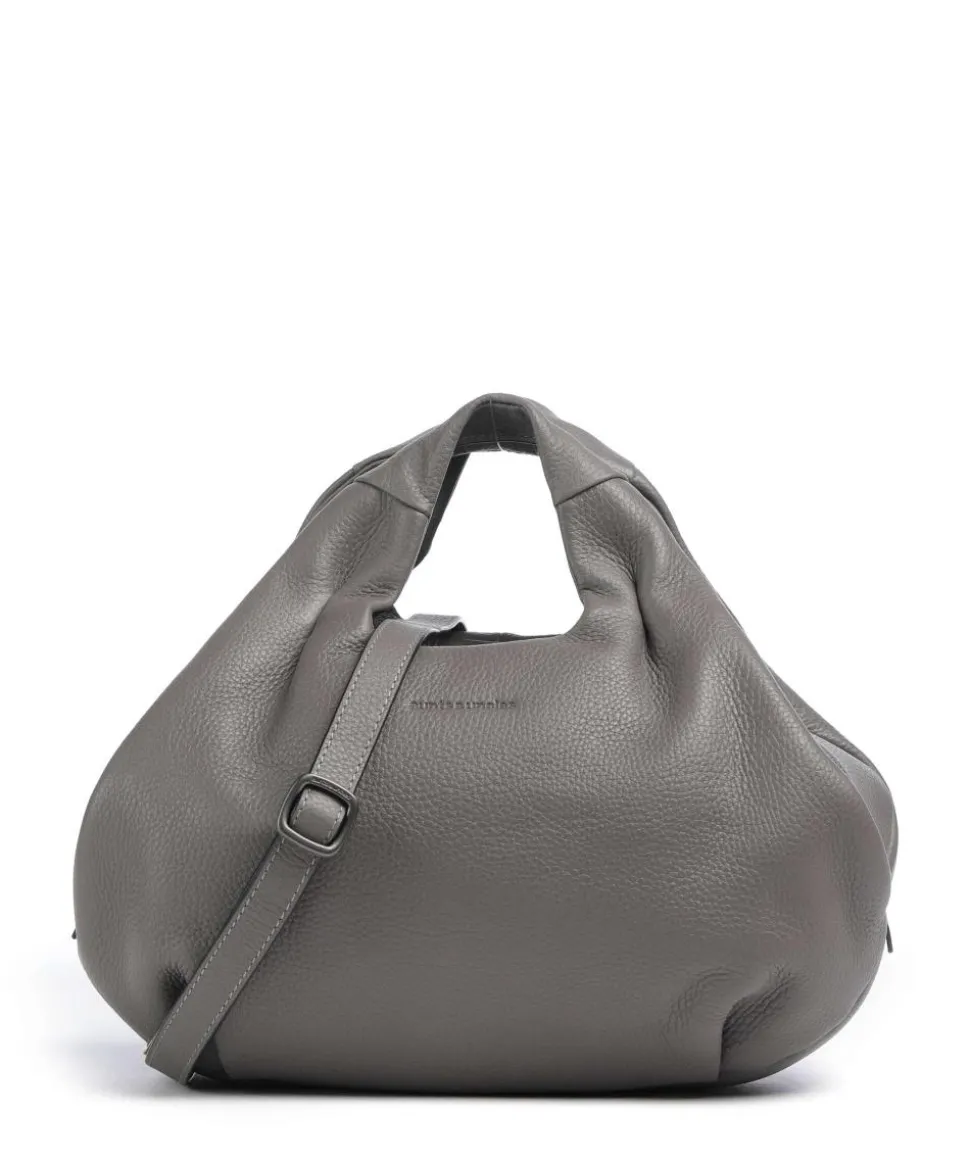 Philocalists Beauty Handtasche fein genarbtes Leder grau