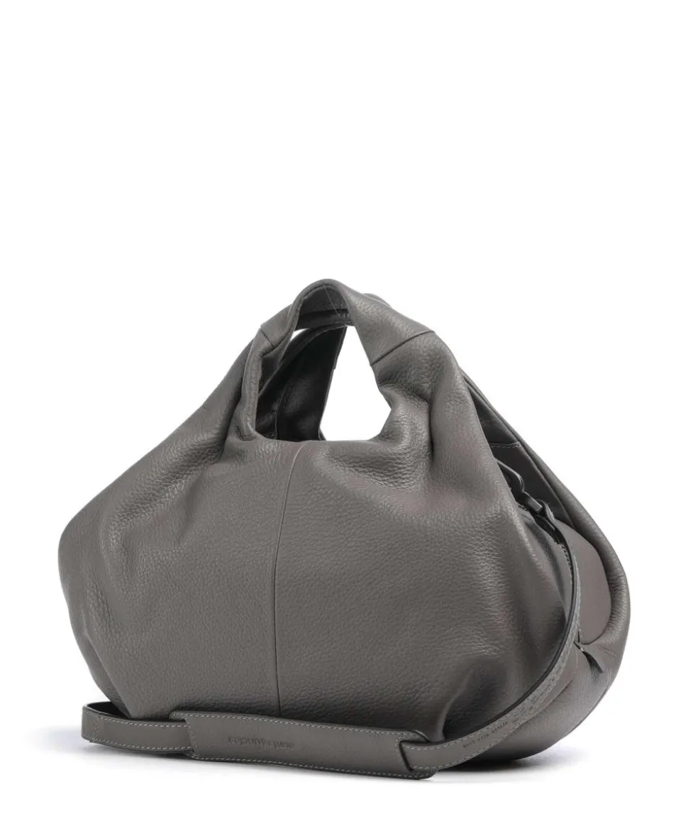 Philocalists Beauty Handtasche fein genarbtes Leder grau