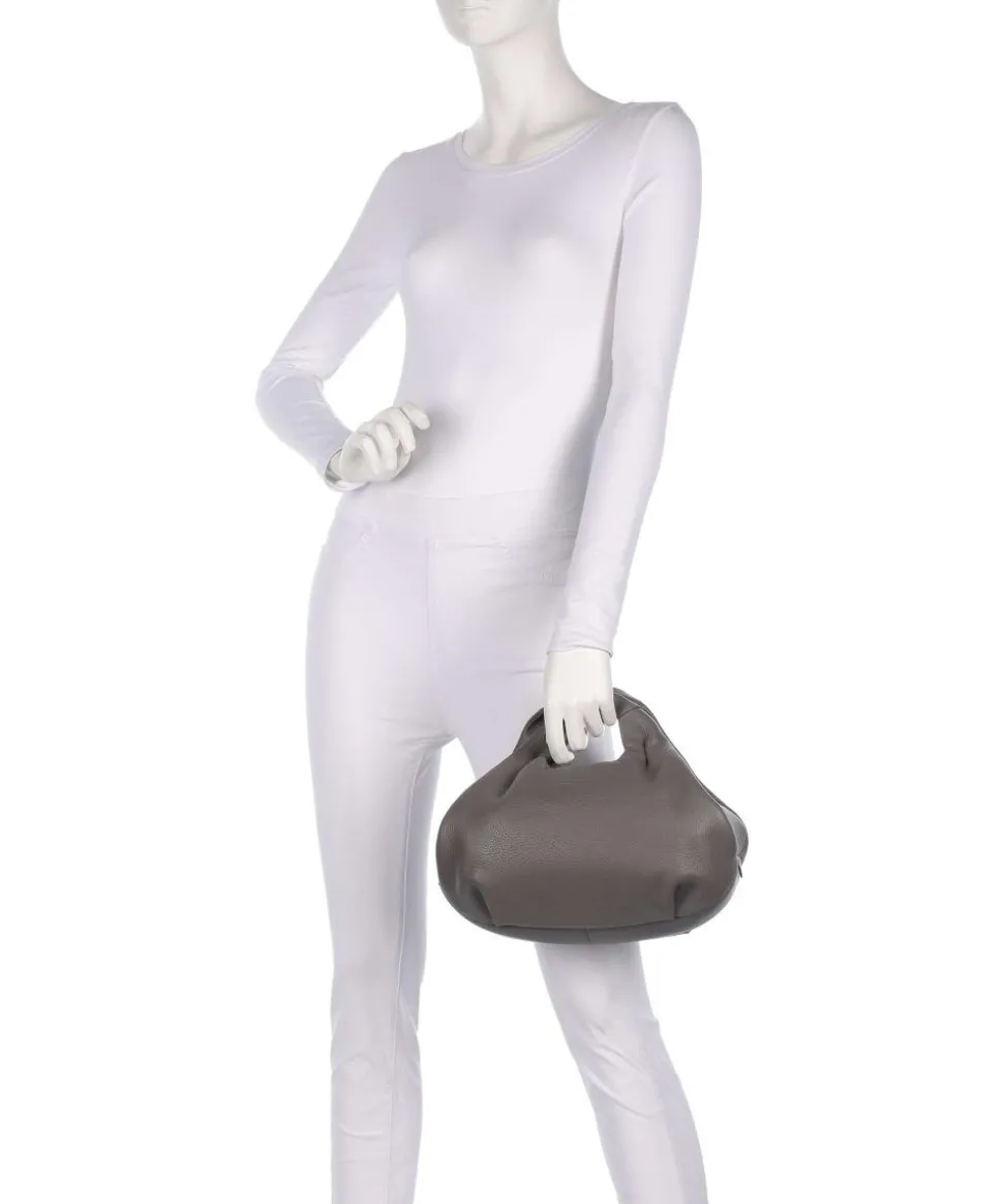 Philocalists Beauty Handtasche fein genarbtes Leder grau