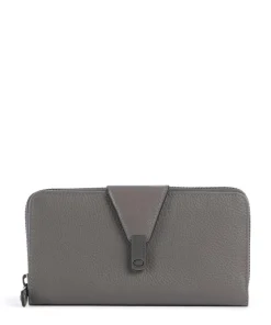 Philocalists Catelyn Geldbörse genarbtes Leder grau