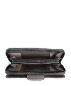 Philocalists Catelyn Geldbörse genarbtes Leder grau