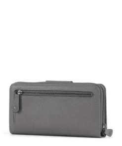 Philocalists Catelyn Geldbörse genarbtes Leder grau