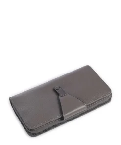 Philocalists Catelyn Geldbörse genarbtes Leder grau