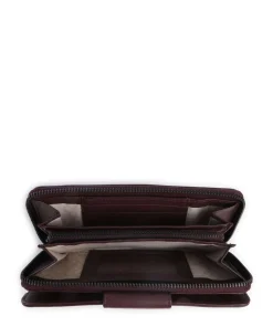 Philocalists Catelyn Geldbörse genarbtes Leder wein