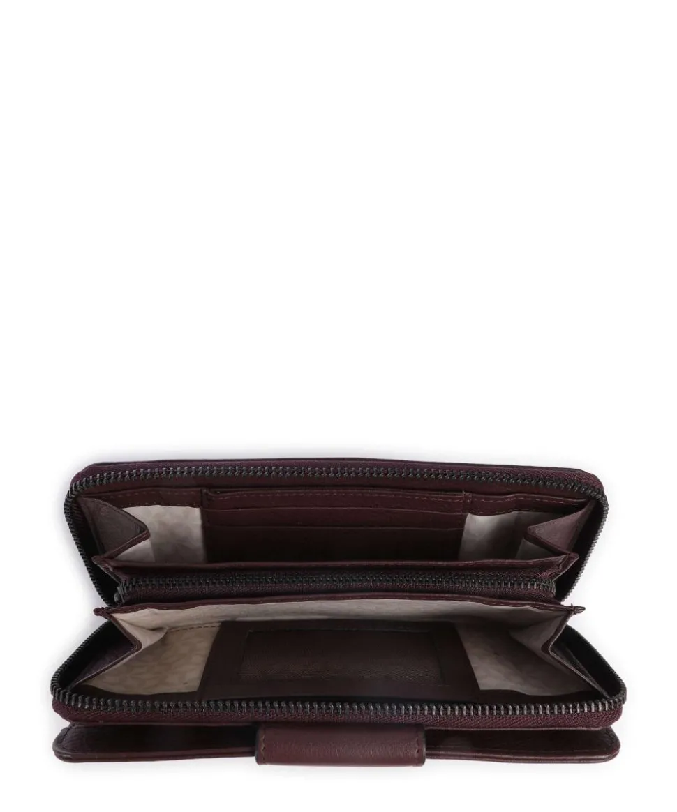 Philocalists Catelyn Geldbörse genarbtes Leder wein