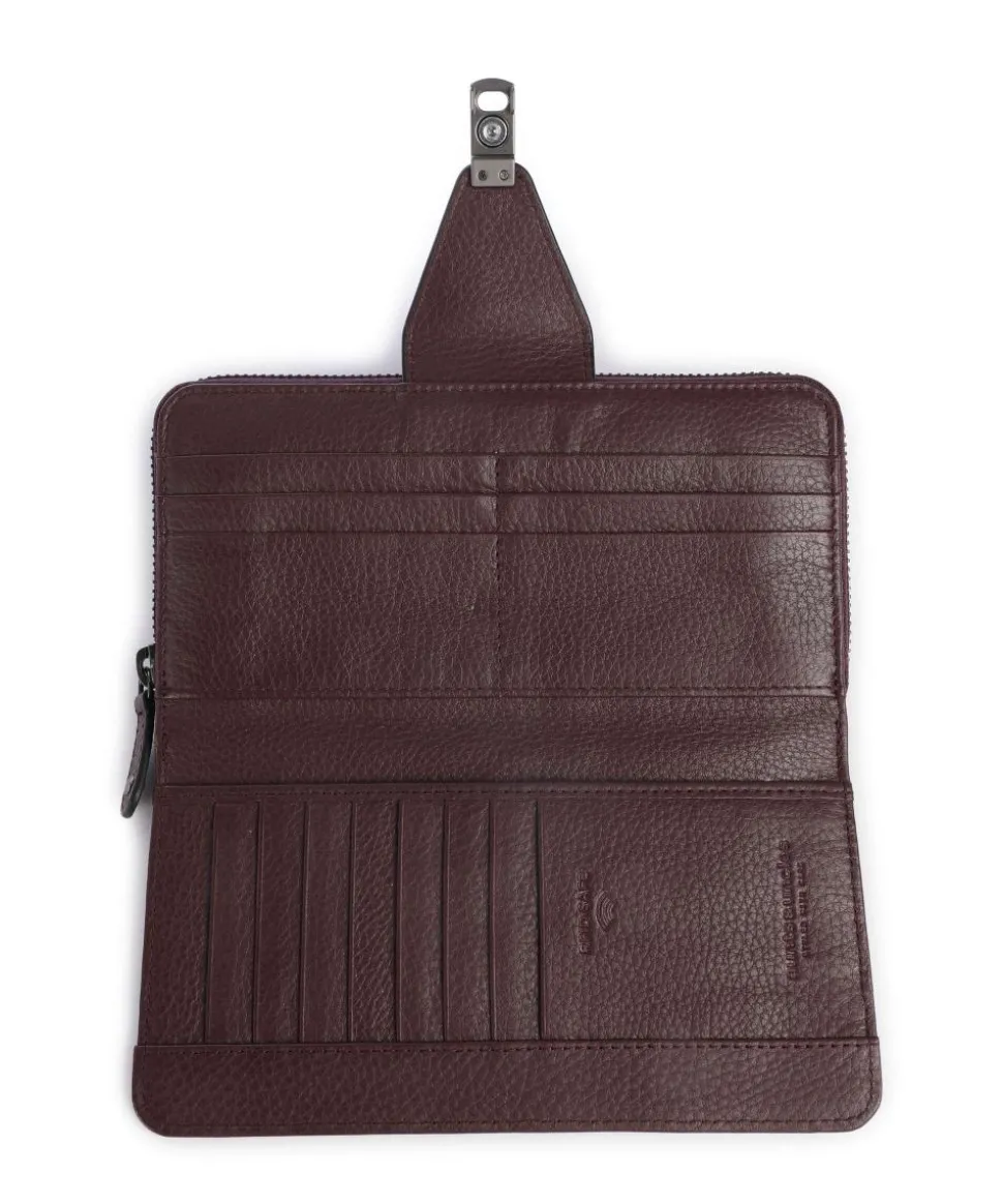 Philocalists Catelyn Geldbörse genarbtes Leder wein