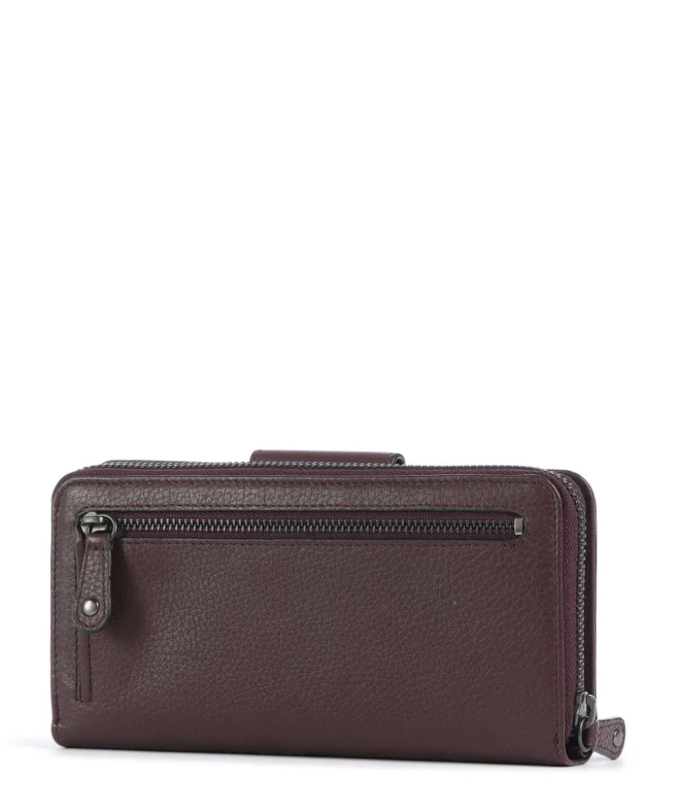 Philocalists Catelyn Geldbörse genarbtes Leder wein