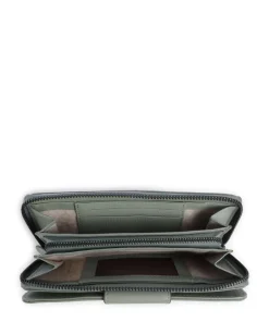 Philocalists Catelyn Geldbörse genarbtes Leder graugrün