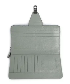 Philocalists Catelyn Geldbörse genarbtes Leder graugrün