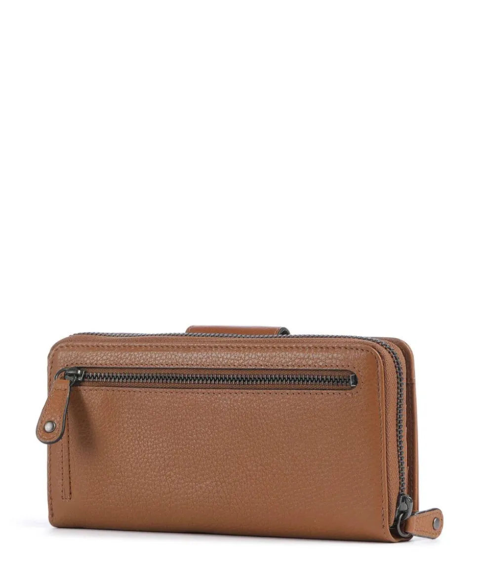 Philocalists Catelyn Geldbörse genarbtes Leder braun