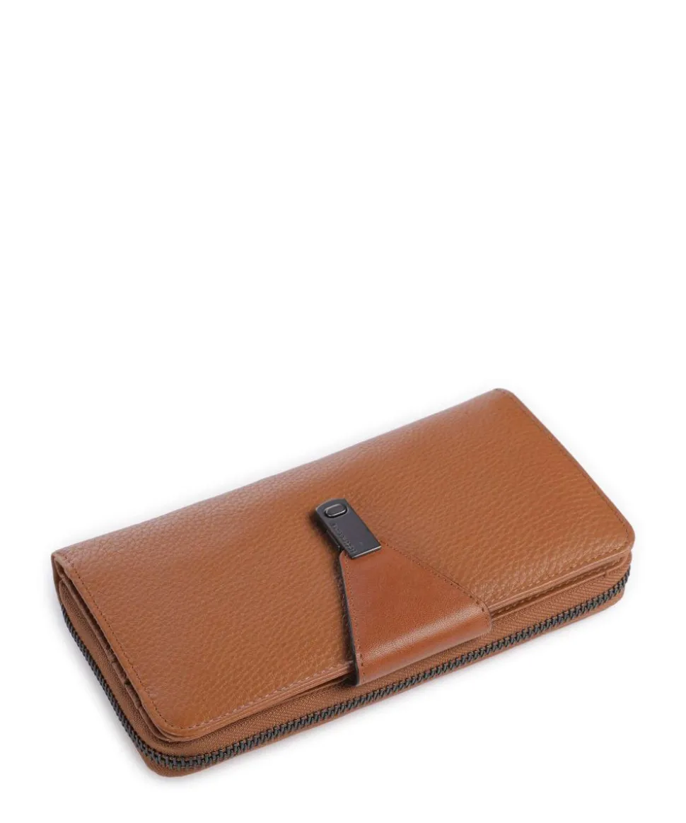 Philocalists Catelyn Geldbörse genarbtes Leder braun