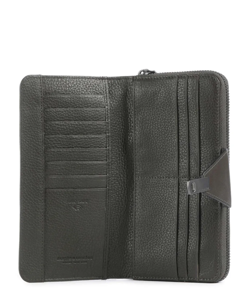 Philocalists Catelyn Geldbörse genarbtes Leder dunkelgrün