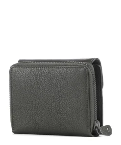 Philocalists Celia Geldbörse genarbtes Leder dunkelgrün