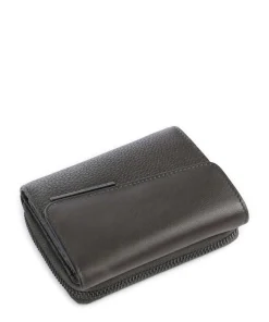 Philocalists Celia Geldbörse genarbtes Leder dunkelgrün