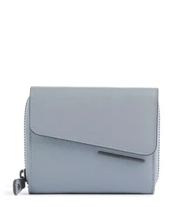 Philocalists Celia Geldbörse genarbtes Leder hellblau