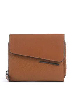 Philocalists Celia Geldbörse genarbtes Leder braun