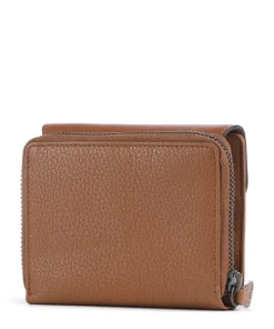 Philocalists Celia Geldbörse genarbtes Leder braun