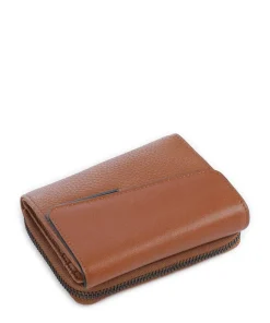 Philocalists Celia Geldbörse genarbtes Leder braun