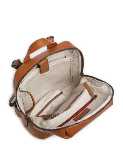 Philocalists Charm Rucksack genarbtes Leder braun