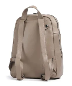 Philocalists Charm Rucksack genarbtes Leder beige