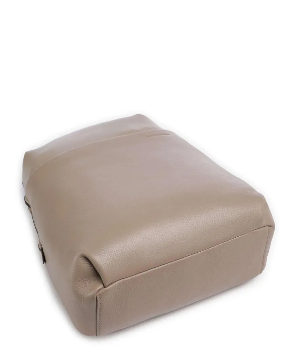 Philocalists Charm Rucksack genarbtes Leder beige