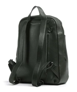 Philocalists Charm Rucksack genarbtes Leder khaki