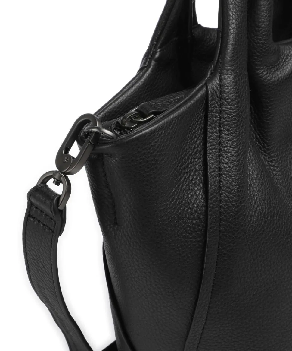 Philocalists Dearie Handtasche genarbtes Leder schwarz
