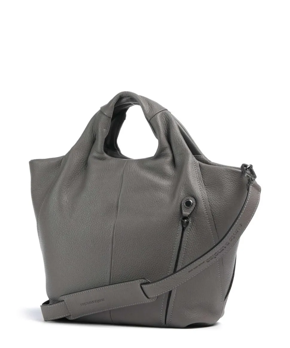 Philocalists Dearie Handtasche genarbtes Leder grau