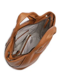 Philocalists Dearie Handtasche genarbtes Leder braun