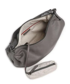 Philocalists Dewdrop Beuteltasche genarbtes Leder grau