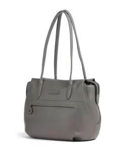 Philocalists Gorgeous Shopper genarbtes Leder dunkelgrau