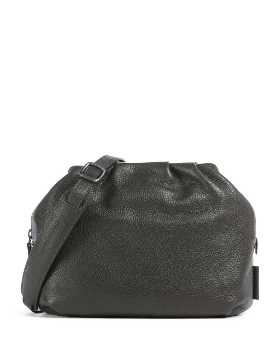 Philocalists Honey Umhängetasche genarbtes Leder khaki