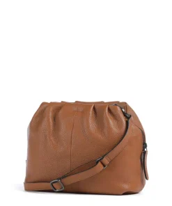 Philocalists Honey Umhängetasche genarbtes Leder braun