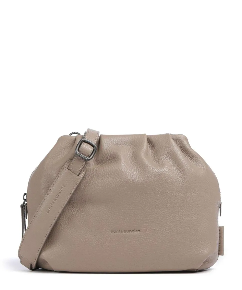 Philocalists Honey Umhängetasche genarbtes Leder beige