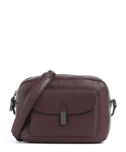 Philocalists Posh Umhängetasche genarbtes Leder bordeaux