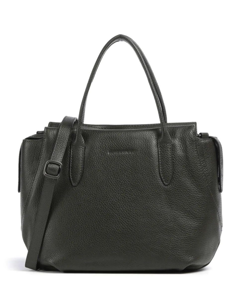 Philocalists Precious Handtasche genarbtes Rindsleder khaki