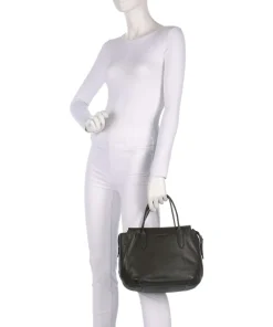 Philocalists Precious Handtasche genarbtes Rindsleder khaki