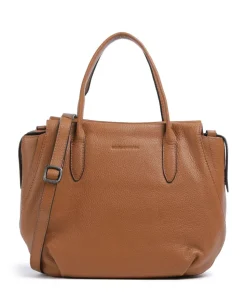 Philocalists Precious Handtasche genarbtes Rindsleder cognac