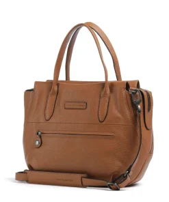 Philocalists Precious Handtasche genarbtes Rindsleder cognac