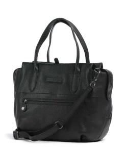 Philocalists Precious Handtasche genarbtes Rindsleder schwarz