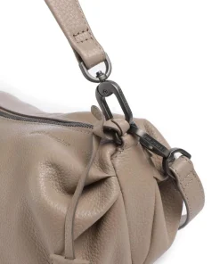 Philocalists Sparkle Beuteltasche genarbtes Leder beige