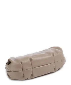 Philocalists Sparkle Beuteltasche genarbtes Leder beige